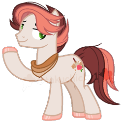 Size: 537x538 | Tagged: safe, artist:otakuchicky1, imported from derpibooru, oc, oc only, oc:dusty rose, earth pony, pony, base used, male, offspring, parent:feather bangs, parent:swoon song, solo, stallion