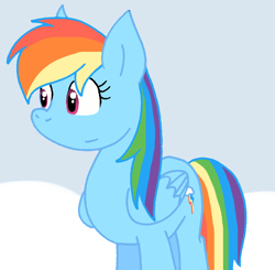 Size: 750x736 | Tagged: safe, artist:cmara, imported from derpibooru, rainbow dash, pegasus, pony, female, solo