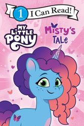 Size: 1597x2400 | Tagged: safe, imported from derpibooru, butterfly, unicorn, 2d, book, cover, cute, g5, heart, looking at you, merchandise, misty brightdawn, mistybetes, my little pony: tell your tale, official, smiling, smiling at you