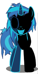 Size: 569x1123 | Tagged: safe, artist:epicheavytf2, artist:pyrogaming, edit, imported from derpibooru, vector edit, dj pon-3, vinyl scratch, pony, unicorn, creepypasta, exe, female, looking at you, mare, messy hair, messy mane, shadow, simple background, smiling, smiling at you, transparent background, vector