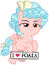 Size: 2503x3313 | Tagged: safe, alternate version, artist:gollygosh, imported from ponybooru, cozy glow, simple background, solo, sticker, transparent background, vector, white outline