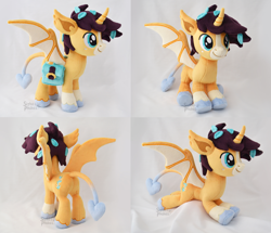 Size: 4188x3608 | Tagged: safe, artist:sophiesplushies, imported from derpibooru, oc, oc:orange bloom, dracony, dragon, hybrid, pony, irl, male, photo, plushie, solo