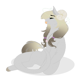 Size: 1628x1628 | Tagged: safe, artist:dejji_vuu, imported from derpibooru, oc, oc:prescilla, goat, goat pony, female, simple background, solo, transparent background