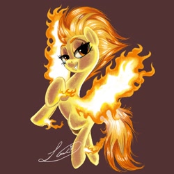 Size: 2048x2048 | Tagged: safe, artist:londynlittleartist, imported from derpibooru, spitfire, pegasus, pony, female, fiery wings, high res, mare, simple background, solo, wings