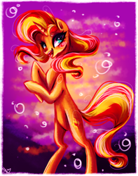 Size: 4167x5300 | Tagged: safe, artist:kamikami1234, imported from derpibooru, sunset shimmer, pony, unicorn, female, solo