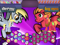 Size: 985x738 | Tagged: safe, imported from twibooru, big macintosh, derpy hooves, fighting is magic, concept art, image, png