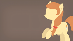 Size: 2400x1351 | Tagged: safe, artist:i'm derpy, imported from derpibooru, oc, oc:cream heart, earth pony, pony, female, mare, minimalist, modern art, mommy, solo, wallpaper