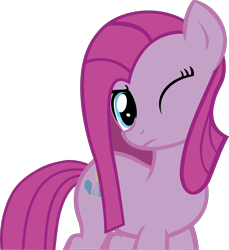 Size: 2606x2841 | Tagged: safe, artist:retroponybro, imported from derpibooru, pinkie pie, earth pony, base used, female, looking at you, mare, pinkamena diane pie, simple background, transparent background, vector