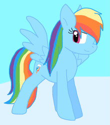 Size: 811x920 | Tagged: safe, artist:cmara, imported from derpibooru, rainbow dash, pegasus, pony, female, solo