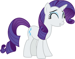 Size: 3779x3000 | Tagged: safe, artist:cloudy glow, imported from derpibooru, rarity, pony, unicorn, .ai available, ^^, eyes closed, female, mare, simple background, smiling, solo, transparent background, vector