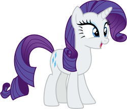 Size: 3500x3000 | Tagged: safe, artist:cloudy glow, imported from derpibooru, rarity, pony, unicorn, .ai available, female, happy, mare, open mouth, simple background, solo, transparent background, vector