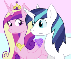 Size: 948x794 | Tagged: safe, artist:cmara, imported from derpibooru, princess cadance, shining armor, alicorn, pony, unicorn, couple, female, male, shiningcadance, shipping, straight