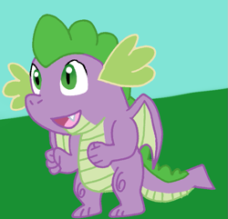 Size: 651x628 | Tagged: safe, artist:cmara, imported from derpibooru, spike, dragon, male, solo, winged spike, wings