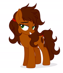 Size: 1920x2212 | Tagged: safe, artist:x-starshade-x, imported from derpibooru, oc, oc only, oc:cocoa bean, earth pony, pony, female, mare, simple background, solo, white background