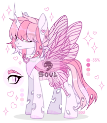 Size: 1500x1732 | Tagged: safe, artist:cursed soul, imported from derpibooru, oc, changeling, adoptable, cute, heart, male, original character do not steal, pink, solo