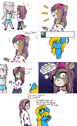 Size: 2562x4154 | Tagged: safe, artist:cosmicapotatoes, artist:furrgroup, imported from derpibooru, oc, oc:internet explorer, anthro, otter, pony, ask internet explorer, browser ponies, cellphone, clothes, furry, internet explorer, pants, phone, shirt