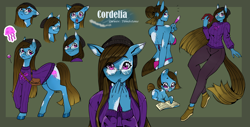 Size: 4000x2039 | Tagged: safe, artist:natt333, imported from derpibooru, oc, earth pony, pony, equestria girls, adoptable, reference sheet, solo