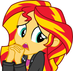 Size: 3064x3000 | Tagged: safe, artist:cloudy glow, imported from derpibooru, sunset shimmer, equestria girls, equestria girls (movie), simple background, solo, transparent background, vector