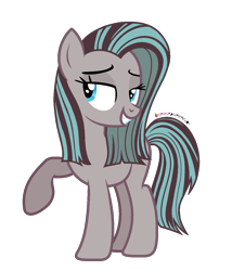 Size: 1200x1400 | Tagged: safe, artist:nyanysa, idw, imported from derpibooru, marine sandwich, earth pony, pony, female, idw showified, mare, raised hoof, simple background, transparent background