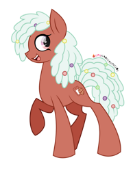 Size: 828x1067 | Tagged: safe, artist:nyanysa, imported from derpibooru, toffee truffle, earth pony, pony, female, mare, simple background, transparent background