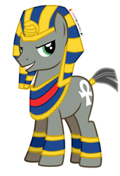 Size: 827x1210 | Tagged: safe, artist:nyanysa, idw, imported from derpibooru, pharaoh phetlock, earth pony, pony, idw showified, male, simple background, stallion, transparent background