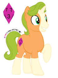 Size: 828x1104 | Tagged: safe, artist:nyanysa, idw, imported from derpibooru, gaffer, pony, unicorn, blaze (coat marking), coat markings, cutie mark, facial markings, idw showified, male, raised hoof, simple background, socks (coat markings), stallion, transparent background