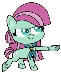 Size: 311x374 | Tagged: safe, edit, edited screencap, imported from twibooru, screencap, minty, earth pony, my little pony: pony life, image, png, vector