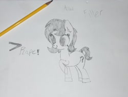 Size: 2223x1692 | Tagged: safe, artist:scandianon, imported from derpibooru, oc, oc only, oc:filly anon, female, filly, foal, traditional art