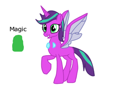Size: 800x600 | Tagged: safe, artist:princessstar022, imported from derpibooru, oc, oc only, oc:jewel, changepony, hybrid, base used, female, mare, offspring, parent:starlight glimmer, parent:thorax, raised hoof, simple background, solo, white background