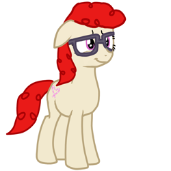 Size: 1200x1200 | Tagged: safe, artist:princessstar022, imported from derpibooru, twist, earth pony, pony, base used, female, glasses, mare, older, older twist, simple background, solo, white background