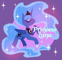 Size: 1266x1234 | Tagged: safe, artist:paperbagpony, imported from derpibooru, princess luna, lineless, sparkles