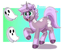 Size: 2048x1638 | Tagged: safe, artist:zendora, imported from twibooru, oc, oc only, oc:maru, ghost, pony, undead, unicorn, cutie mark, ear piercing, earring, horn, image, jewelry, male, open mouth, piercing, png, smiling, stallion, tail, unicorn oc, unshorn fetlocks