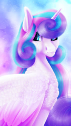 Size: 1080x1920 | Tagged: safe, artist:oneiria-fylakas, imported from derpibooru, princess flurry heart, pony, older, solo