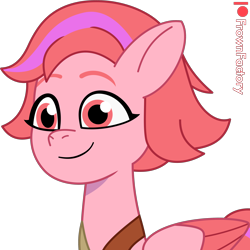 Size: 3000x3000 | Tagged: safe, artist:frownfactory, imported from derpibooru, pegasus, pony, female, g5, mare, my little pony: tell your tale, simple background, smiling, transparent background, vector, windy (g5)