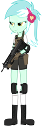 Size: 922x2760 | Tagged: safe, artist:edy_january, artist:phucknuckl, edit, imported from derpibooru, vector edit, lyra heartstrings, human, equestria girls, equestria girls series, armor, assault rifle, body armor, boots, bullpup, call of duty, call of duty: warzone, clothes, combat armor, combat knife, denim, equipment, f2000, gears, gloves, gun, handgun, jeans, jewelry, knife, military, pants, pistol, raging.bull (revolver), revolver, rifle, shirt, shoes, short pants, simple background, socks, soldier, solo, special forces, stockings, stocks, tactical vest, task forces 141, thigh highs, transparent background, trigger discipline, vector, vest, weapon, white shirt