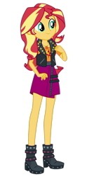 Size: 995x2000 | Tagged: safe, artist:cutler1228, edit, edited screencap, imported from derpibooru, screencap, sunset shimmer, human, equestria girls, boots, clothes, female, geode of empathy, magical geodes, not a vector, shoes, simple background, solo, transparent background