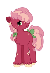 Size: 823x1193 | Tagged: safe, artist:bbungle, imported from derpibooru, oc, oc only, earth pony, pony, base used, chest fluff, ear piercing, earring, earth pony oc, female, filly, foal, freckles, jewelry, looking at you, not cheerilee, offspring, parent:big macintosh, parent:cheerilee, parents:cheerimac, piercing, simple background, smiling, solo, transparent background, unshorn fetlocks