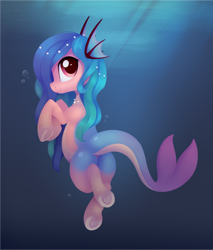 Size: 2377x2786 | Tagged: safe, artist:dusthiel, imported from derpibooru, oc, oc only, merpony, pony, butt, solo, underwater, water