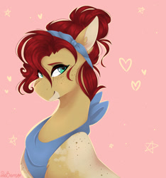 Size: 1280x1366 | Tagged: safe, artist:pixelberrry, imported from derpibooru, oc, earth pony, pony, bust, female, mare, portrait, solo