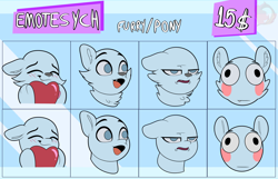 Size: 3600x2324 | Tagged: safe, artist:joaothejohn, imported from derpibooru, pony, blushing, bruh, commission, cute, emoji, emotes, expressions, furry, heart, lidded eyes, open mouth, poggers, shy, simple background, smiling, solo, text, your character here