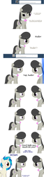 Size: 1082x4305 | Tagged: safe, artist:erthilo, imported from derpibooru, dj pon-3, octavia melody, vinyl scratch, ask octavia, alternate universe, ask, clone, tumblr