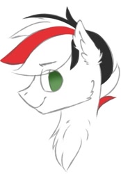 Size: 445x640 | Tagged: source needed, safe, artist:pollynia, imported from derpibooru, oc, oc only, oc:damiyan, pegasus, green eyes, head, simple background, solo, white background, white fur