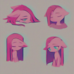 Size: 1024x1024 | Tagged: safe, imported from derpibooru, pinkie pie, earth pony, pony, ai content, ai generated, crying, generator:pony diffusion v6 xl, generator:stable diffusion, pinkamena diane pie, prompt in description, prompter:kopaleo, sad, sticker set