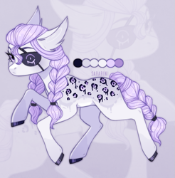 Size: 813x826 | Tagged: safe, artist:sararini, imported from derpibooru, oc, earth pony, pony, eyepatch, female, mare, solo