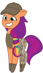 Size: 728x1220 | Tagged: safe, artist:edy_january, artist:prixy05, edit, imported from derpibooru, vector edit, sunny starscout, earth pony, pony, boots, clothes, delta forces, g5, gloves, hat, military, military pants, military pony, military uniform, my little pony: tell your tale, pants, shirt, shoes, simple background, soldier, soldier pony, solo, tanktop, transparent background, uniform, united states, us army, vector