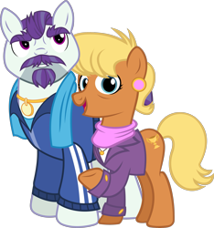 Size: 3017x3218 | Tagged: safe, artist:90sigma, artist:philomenathephoenix, edit, imported from derpibooru, vector edit, mr. stripes, ms. harshwhinny, pony, games ponies play, the saddle row review, .svg available, duo, duo male and female, female, harshstripes, high res, male, shipping, simple background, smiling, straight, transparent background, vector