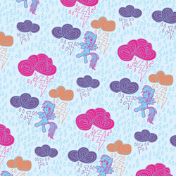 Size: 2048x2048 | Tagged: safe, imported from derpibooru, rainbow dash, pegasus, pony, cloud, female, lightning, mare, official, pattern, rain, solo, stock vector, tiled background, zazzle