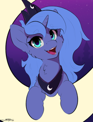 Size: 2000x2600 | Tagged: safe, artist:skitsroom, imported from derpibooru, princess luna, alicorn, pony, s1 luna, solo