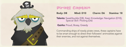 Size: 1136x429 | Tagged: safe, artist:chris cæsar, imported from derpibooru, anthro, bird, tails of equestria, captain blister, hat, male, melody of the waves, official, ornithian, pirate, pirate costume, pirate hat, pirate outfit, reference sheet, simple background, solo