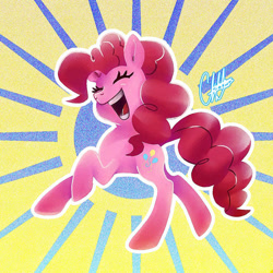 Size: 828x828 | Tagged: safe, artist:lizkawaiiiart, imported from derpibooru, pinkie pie, earth pony, pony, female, solo